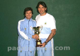 Sebastián Mocoroa y Gustavo Balquinta, el equipo de entrenadores de la Argentina