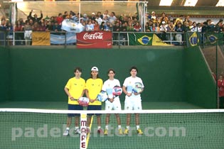 La presentación del match sub 14 masculino abriendo la serie