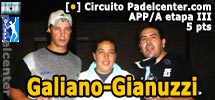 Manuel Galiano y Javier Gianuzzi derrotan a Weber-Nandin y ganan los 5 puntos de la III