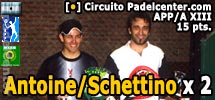 Brian y Maxi repiten ante los mismos rivales de la última final de 15, Isabelli-Conte