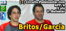 Del subcampeonato de La Plata al campeonato de Ballester. Festejan Britos-García