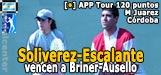Soliverez-Escalante derrotan a Briner-Ausello en Marcos Juarez