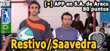 Restivo-Saavedra derrotan a Fischer-Fernández en la final por 80 en Areco