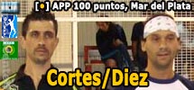 Damian festeja de local junto a Ale Cortes