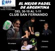 31/10 al 1&ordm;/11 &bull; Etapa 120 pts APP Tour 2009 en Club San Fernando, Bs As