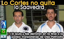 Más para Cortes-Saavedra en un torneo en el que sorprenden Diez-Patiniotis