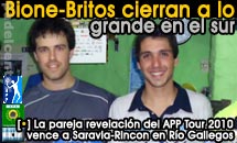 Festejo patagonico para la pareja que mas crecio en 2010