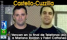 Cuchi y Fabi, dos amigos con título en Teléfonos, venciendo a Cattaneo-Roldan