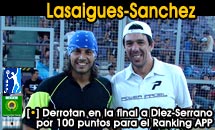 Final de históricos en Teléfonos. Maru y Damián Sanchez derrotan a Diez-Serrano