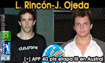 Rincon-Ojeda derrotan a Aguirre-Miranda en Austral