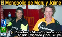 Maru y Jaime siguen con sus prácticas monopólicas y acaparan 140 puntos más en San Francisco