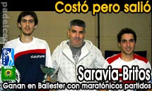Marat&oacute;nicos partidos en Ballester para el triunfo de Britos-Saravia
