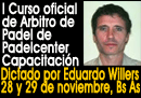 Inscribite on line al curso de Arbitro oficial de padel