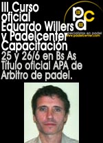 Curso Oficial de Arbitro de Padel
