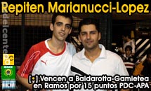 Facu y Leo se imponen en tres a Baldarotta-Gamietea y repiten campeonato en Ramos