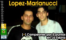 derrotan a Vanzato-Horwitz en la final por 5 pts