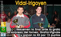 Impecables, Nacho y Fernando derrotan a la pareja revelación del torneo