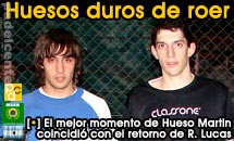 Volvió Ramiro Lucas y coincidió con el mejor Hueso Martin