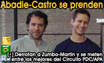 El campeon del Master 2008 Pali Castro vuelve al pimer plano con Abadie