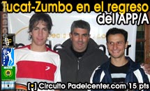 Tucat-Zumbo se quedan con el regreso del Circuito Padelcenter.com APP/Ascenso