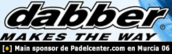 Dabber, main sponsor de Padelcenter.com en el Mundial de España Murcia 2006