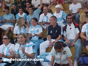 Como hinchada, un lujo. El cronista de Padelcenter entre Reca, Neorne, Gattiker, Echegaray, Reiter, Auguste y Matías Díaz, entre otros