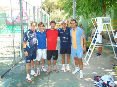 Zunino y Vazquez con Reca, Nerone y Nito Brea