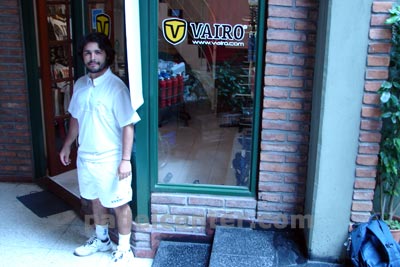 Luciano Soliverez en Padelcenter, diciembre de 2007