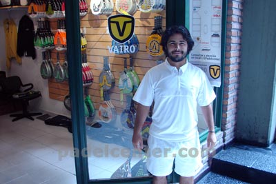 Luciano Soliverez en Padelcenter, diciembre de 2007