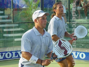 Gastón en Sotogrande 2003, junto a Matías Díaz