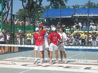 La final acaba de concluir con el triunfo de Díaz-Belasteguin (foto: Emilio Forcher)