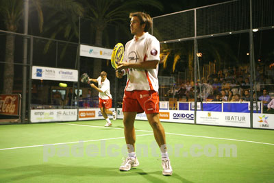 Juan Martín y Fernando en su partido frente a Gattiker-Lima