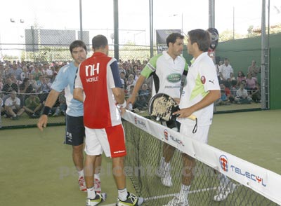 Momento histórico. Nerone-Gutierrez le quitan el invicto a Belasteguin-Diaz