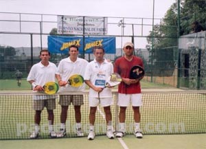 FINAL CAMPEONATO INTERNACIONAL VARONIL. Gastón Correa - Daniel Correa (Argentina) - Claudio Menghini - Fabián Mujica (Argentina).