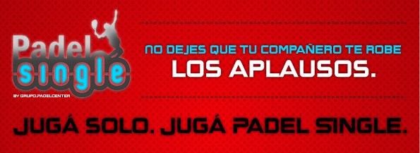 Jug� solo. Jug� PadelSingle by Grupo.Padelcenter