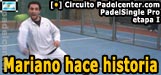 Mariano Gonzalez, primer campeon del PadelSingle Pro