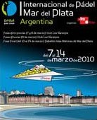 8 al 14/3: I Internacional de Padel Ciudad de Mar del Plata. PPT puntable Argentina