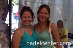 Nela Brito y Melissa Capra, campeona y subcampeona del Master femenino 2002