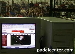 El público, desde la mesa de Padelcenter