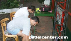 Perilli-Paniagua se preparan para jugar