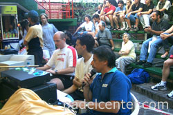 La mesa de control y la cobertura de Padelcenter