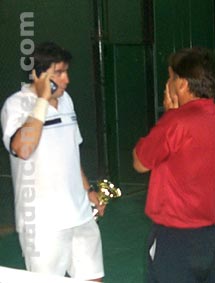 Gutiérrez también habló por Padelcenter, al finalizar el partido.