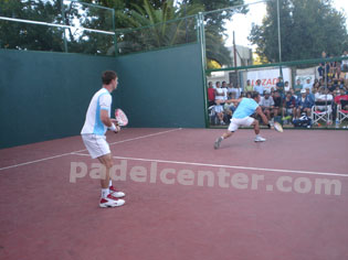 Sánchez-Calneggia en su triunfo de cuartos.