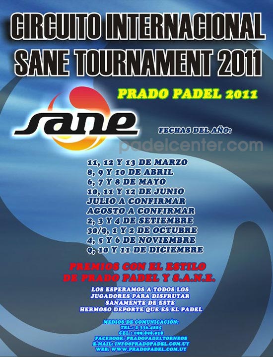 SANE Tournament 2011 en Padelcenter.com